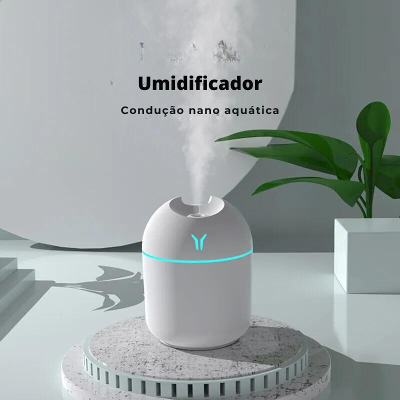 Umidificador de ar branco, 250ml