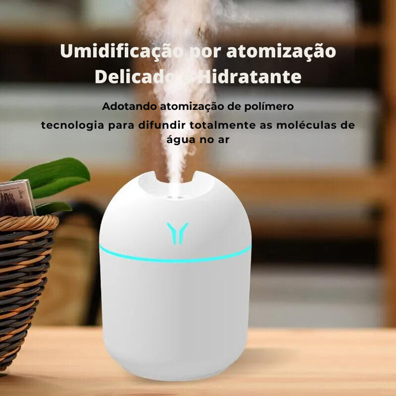 Umidificador de ar branco, 250ml