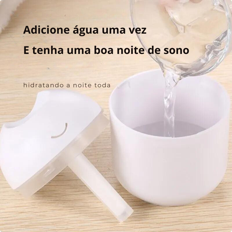 Umidificador de ar branco, 250ml