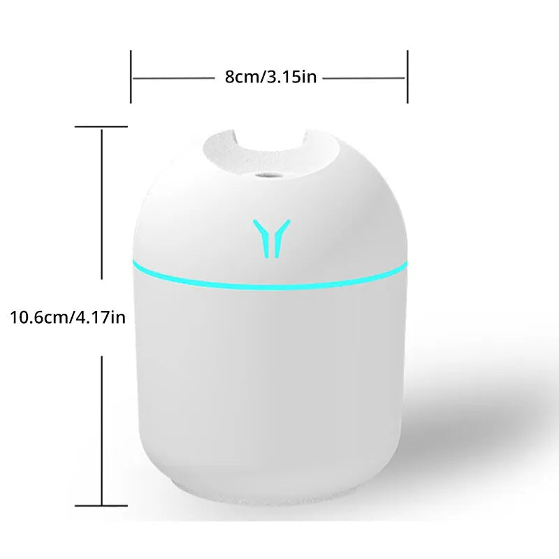 Umidificador de ar branco, 250ml